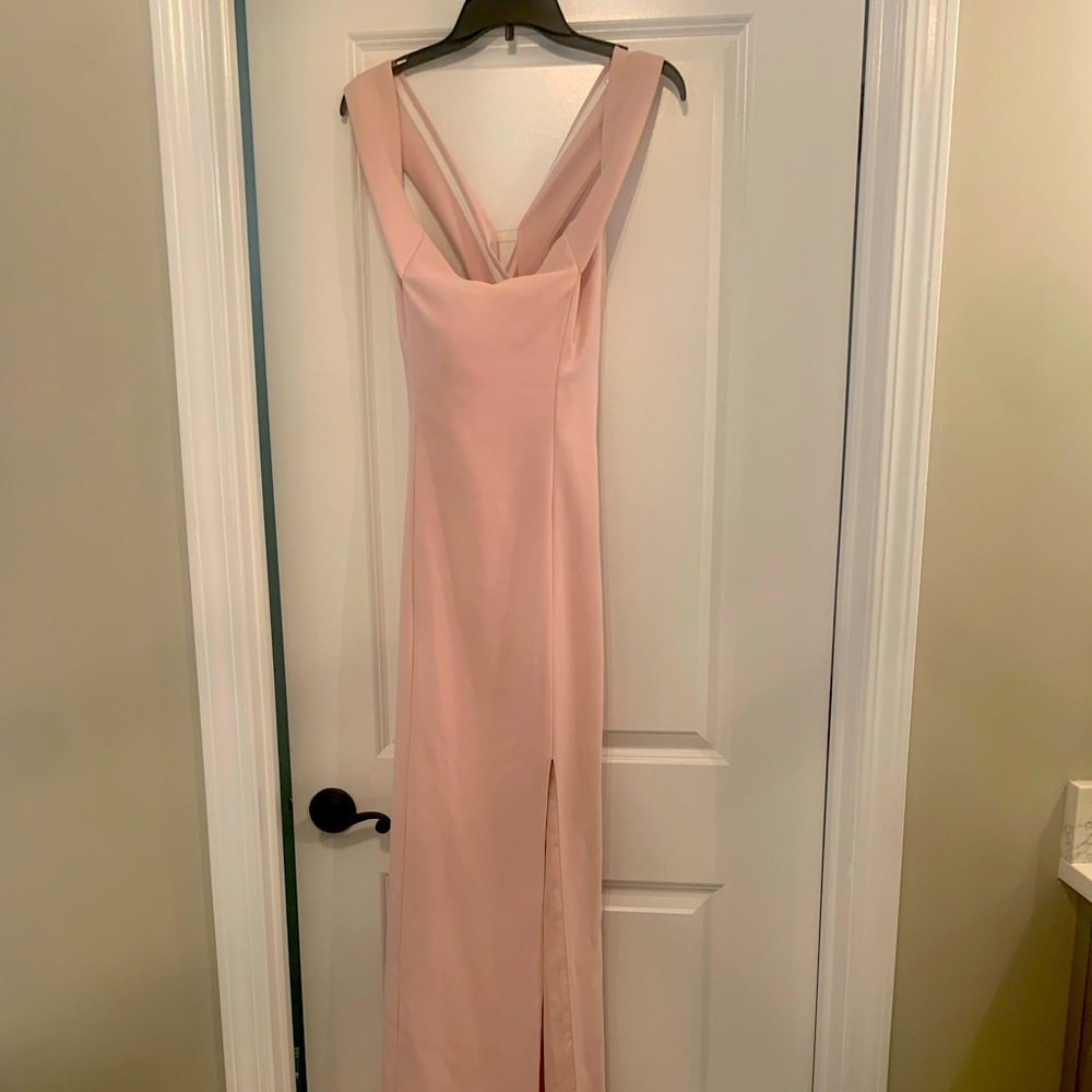 Beautiful blush formal dress